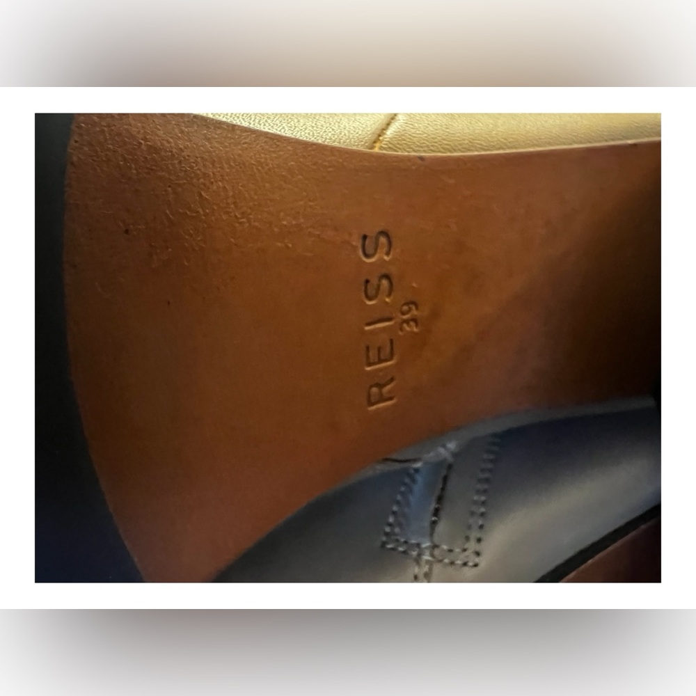 Reiss Casey Square Toe Boot Sz 39 / 8.5 in Camel color - Picture 13 of 15